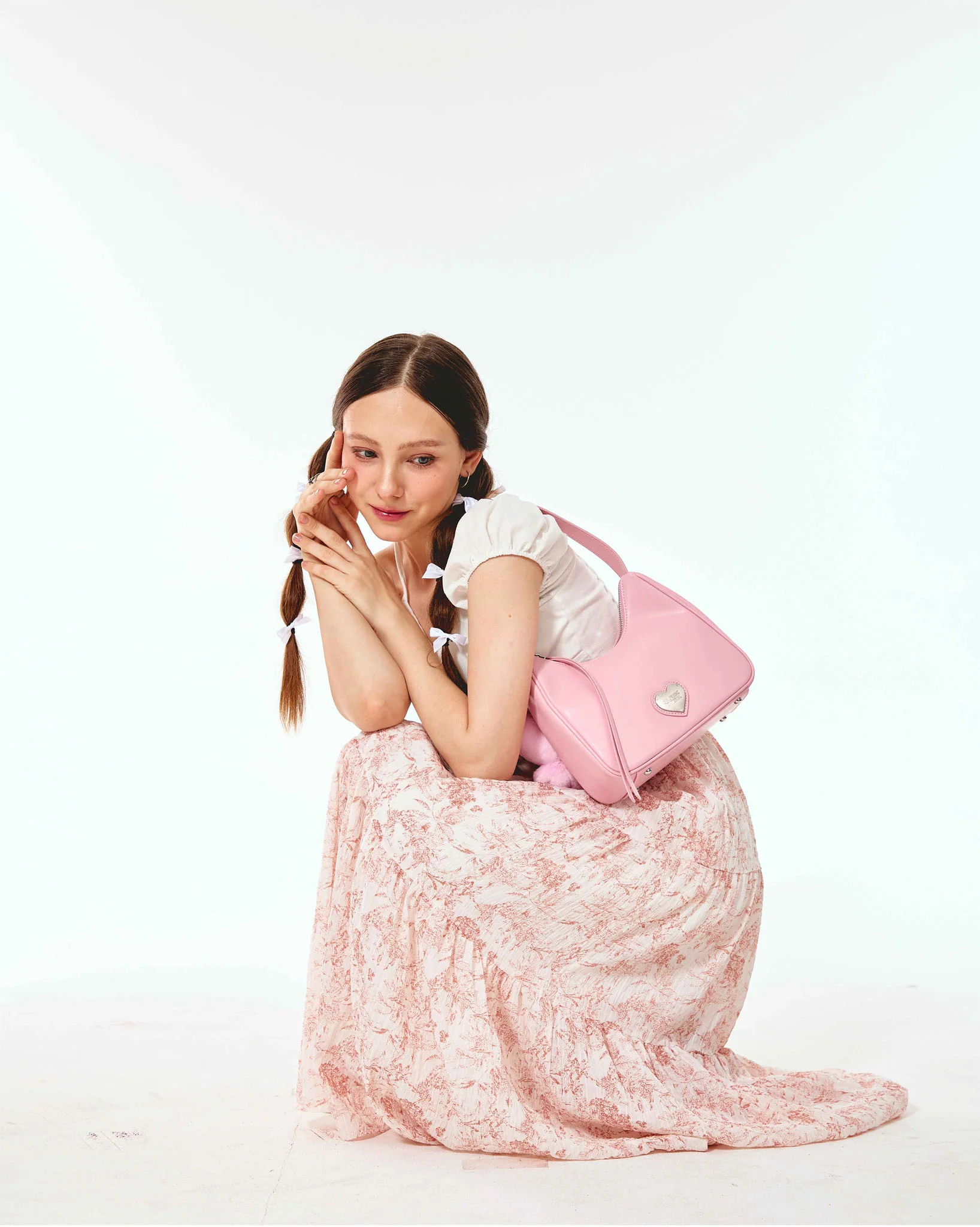 Girlfriend Hobo Bag (Smooth Pink) - Image 4