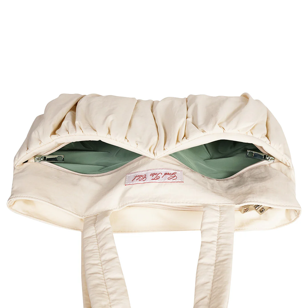 Large Soufflé Tote (Cream) - Image 3