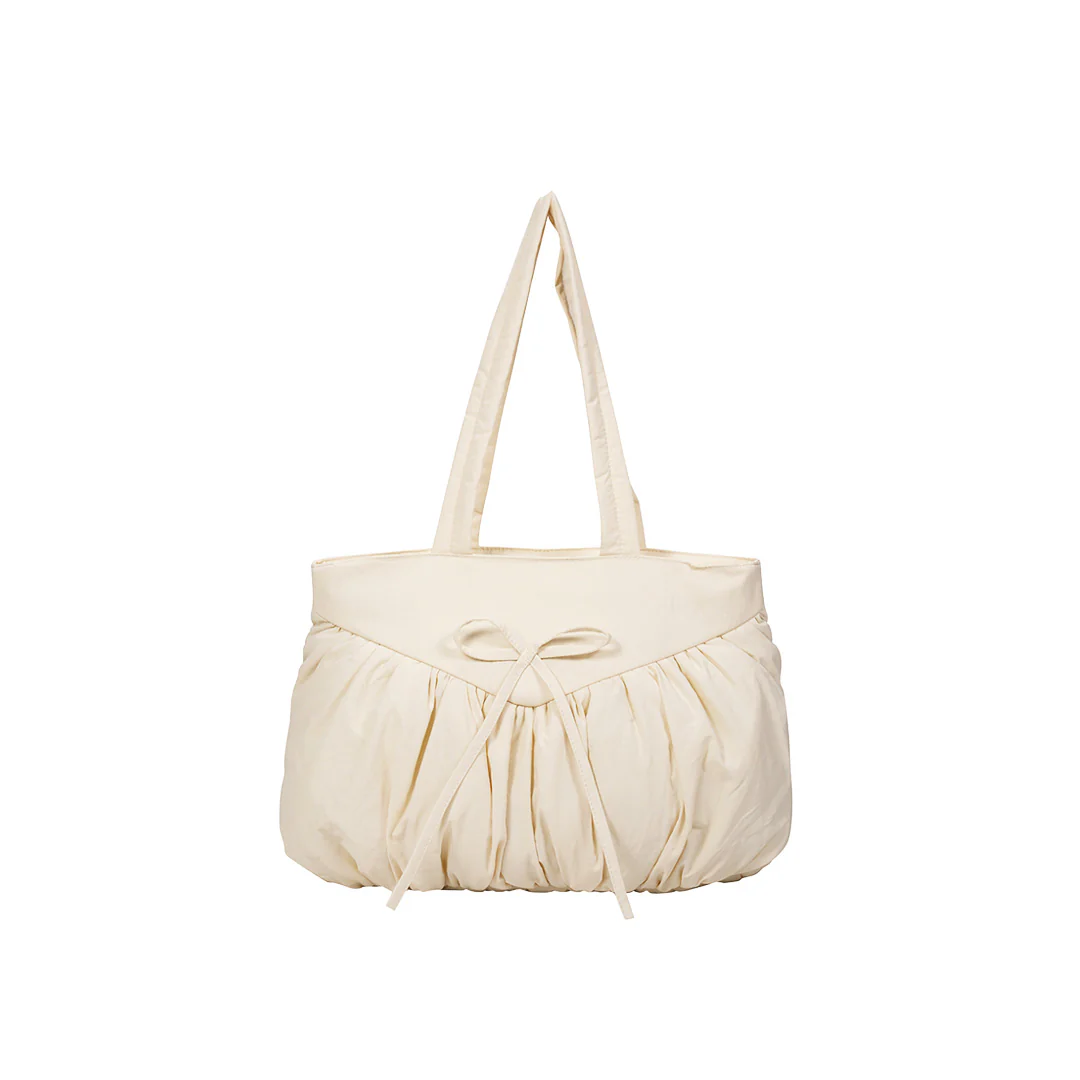 Large Soufflé Tote (Cream) - Image 8