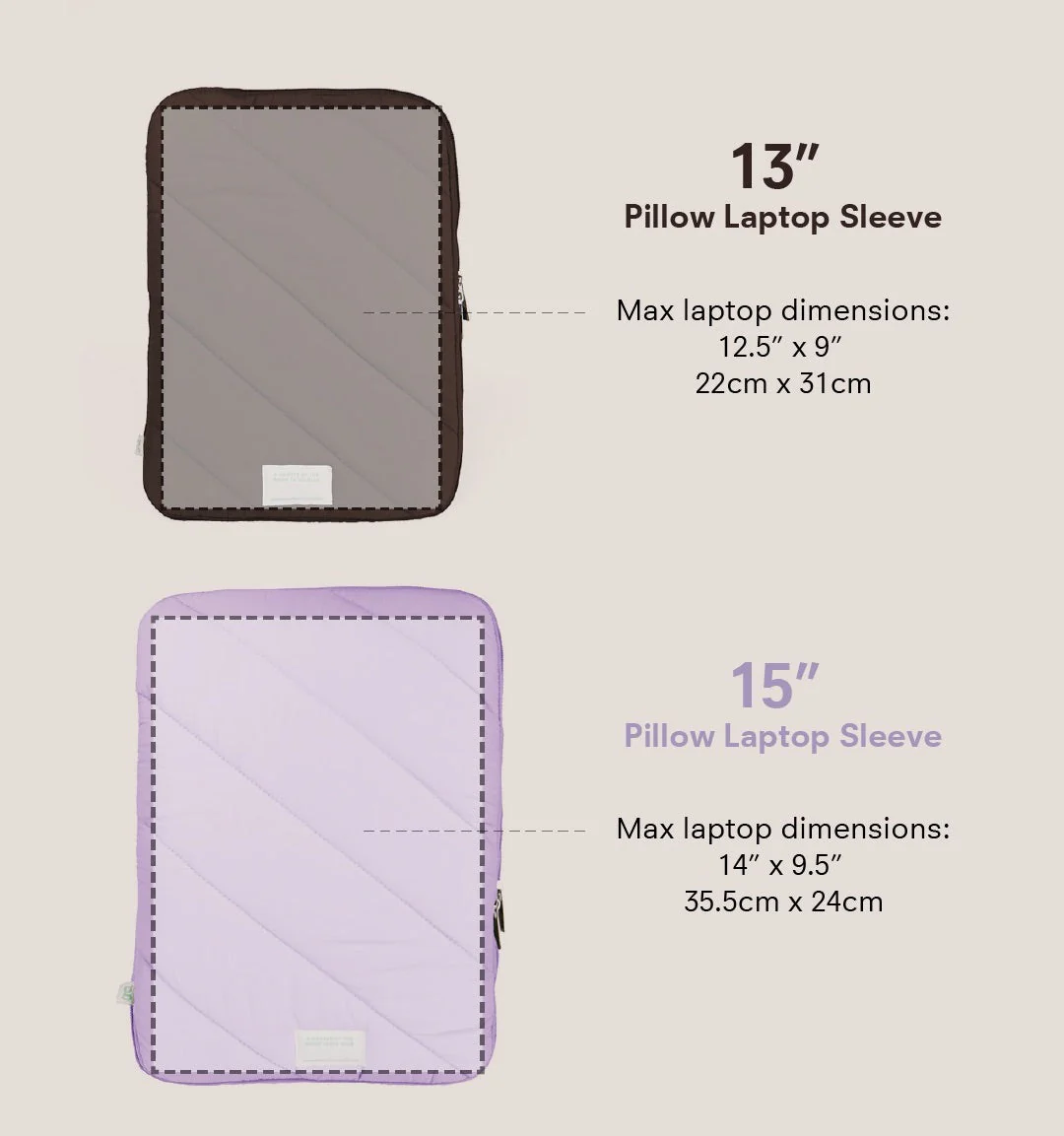 Pillow Laptop Sleeve (Sesame) - Image 4
