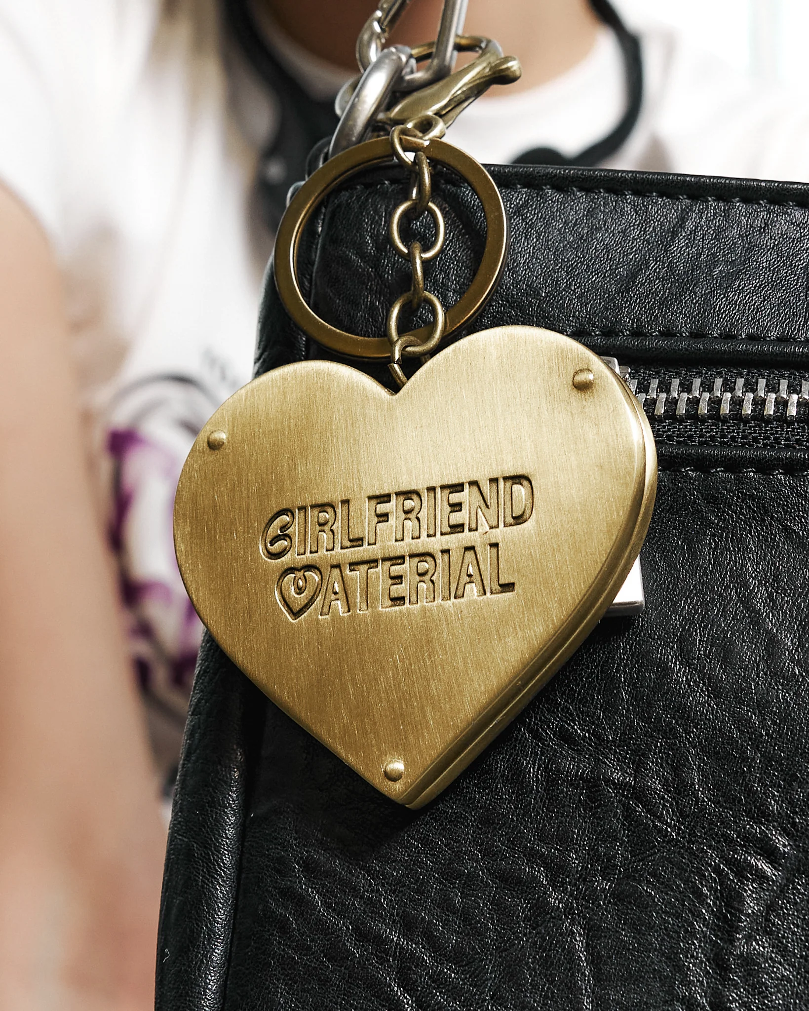 Pocket Mirror Bag Charm (Gold) - Image 2