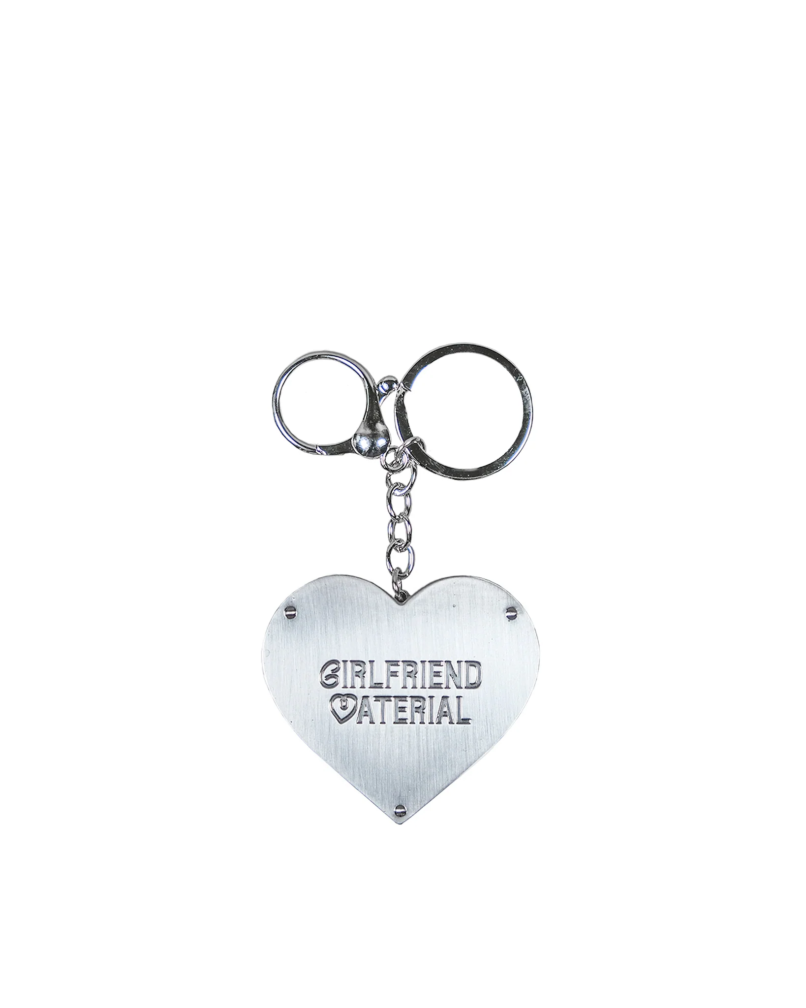 Pocket Mirror Bag Charm (Silver)